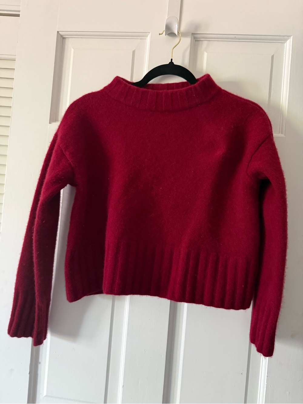Reformation March Regenerative Wool Cropped Turtleneck